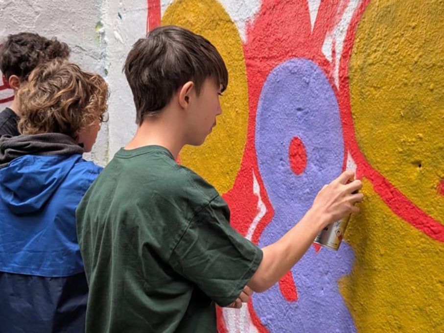 Sprayen soll geübt sein. Foto: Solothurner Kulturwoche